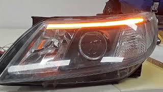 Sneak preview,  Saab 9-3 NG Series Headlight LSD indicator Upgrade