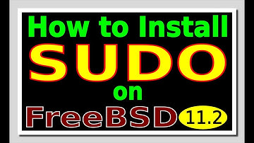 FreeBSD Howto: Install Sudo - ** Please use VISUDO ***