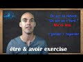 French listening comprehension exercise on être & avoir