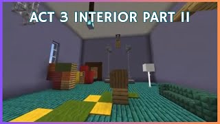 Minecraft Tutorial: How To Make Hello Neighbor Act 3 Interior! (Part 2)