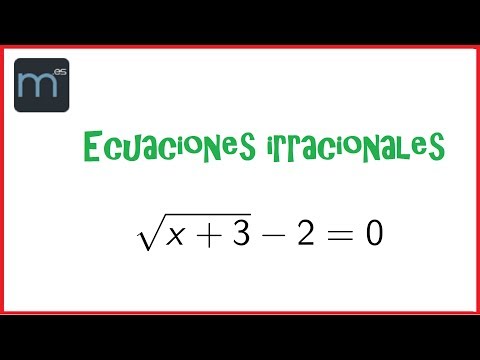 Ecuaciones irracionales, ecuaciones