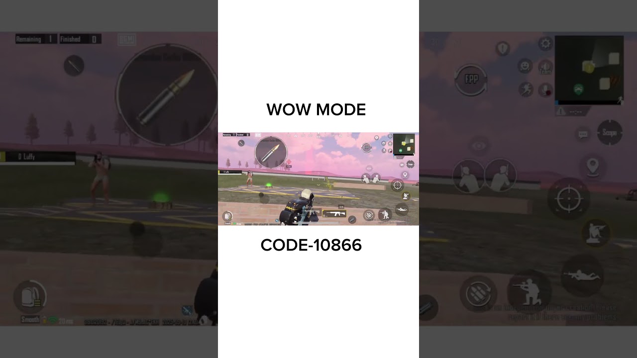 Latest Wow Mode Codes V I BGMI All NewBasic & Advance SETTINGS/ CONTROLS