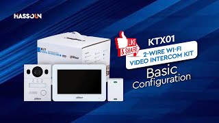 KTX01 2-wire Wi-Fi Video Intercom kit basic configuration video screenshot 4