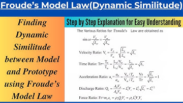 Dynamic Similitude between Prototype and Model using Froude