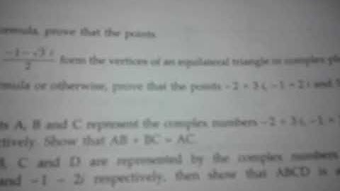Using Distance Formula or otherwise,prove that the points -2+3i,-1+2i and 5-4i are collinear.