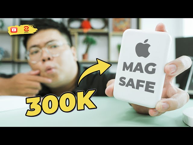 SẠC DỰ PHÒNG MagSafe cho iPhone giá chỉ 300K, thiết kế giống 99%, pin 5000mAh,...có nên mua ? | GENZ