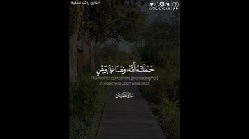 ﴿.. أَنِ اشكُر لي وَلِوالِدَيكَ إِلَيَّ المَصيرُ﴾ | القارئ: راشد الحليبة