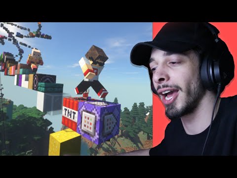 სიარულისას RANDOM ბლოკები ჩნდება! | Minecraft BUT...