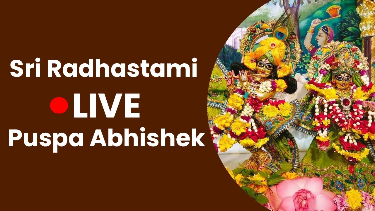 Sri Radhastami 2022 | LIVE Puspa Abhishek - YouTube