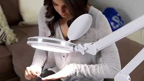 Brightech LightView Pro Dimmable LED Magnifying Floor Lamp - Link in Description