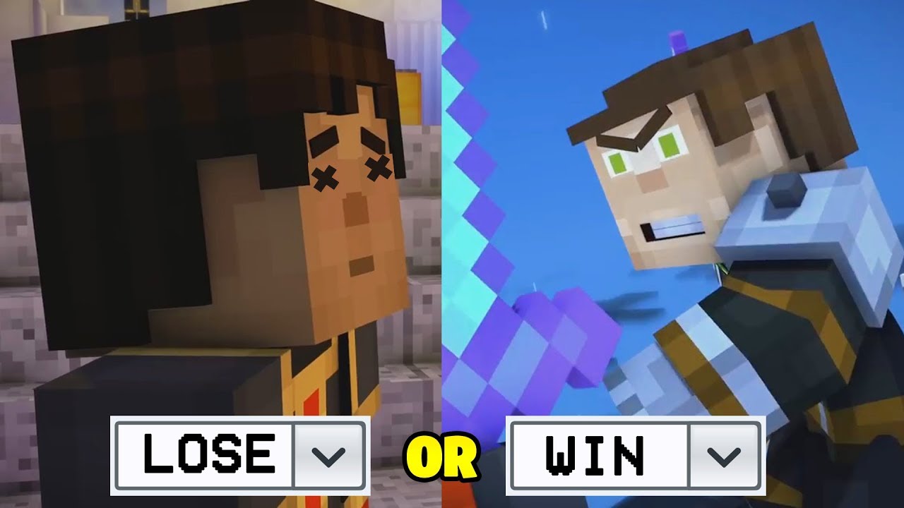 Minecraft: Story Mode Xbox One X Original vs Netflix Comparison 