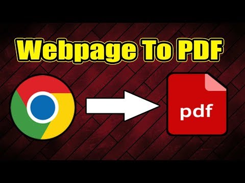 How to save webpage to PDF in Google Chrome (Just One Click)