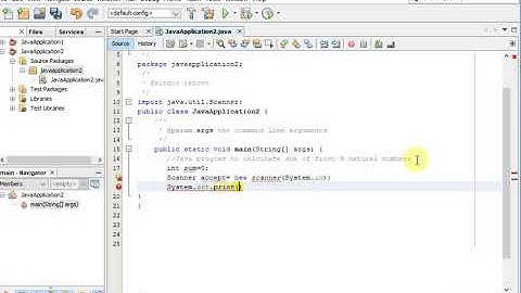 Java program to calculate sum of first N natural numbers