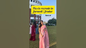 Pics to recreate in farewell/ freshers " saree ed " #saree #girls