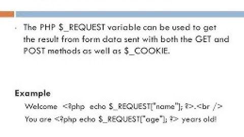 $_REQUEST Variable In PHP
