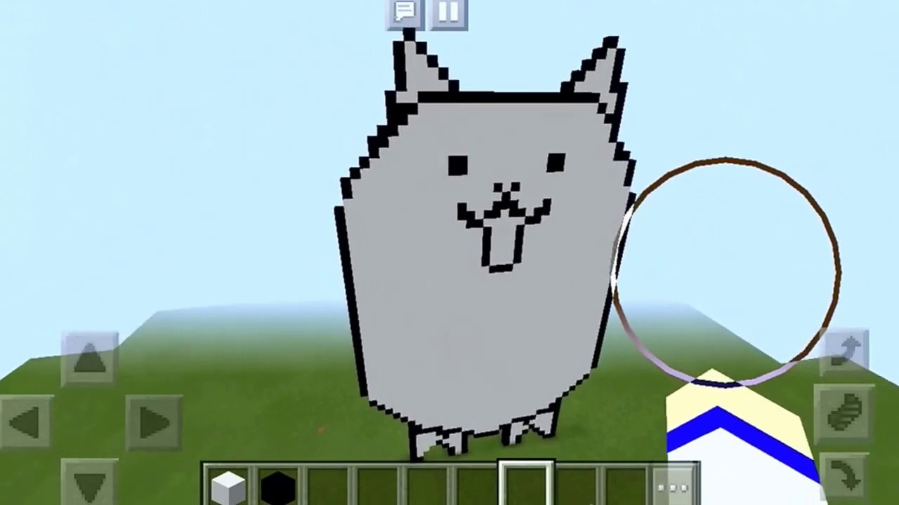 マインクラフト にゃんこ大戦争のタンクネコを作ってみた W Youtube マインクラフト にゃんこ大戦争のタンクネコを作ってみた W Youtube