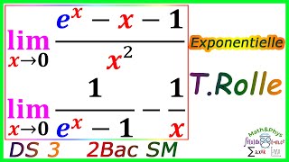 Fonction Exponentielle Limites Exponentielle 2 Bac SM Exercice 9
