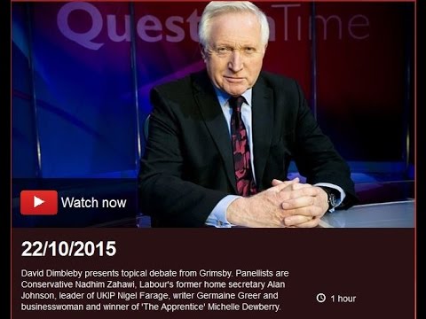 22 10 15 Question Time Youtube