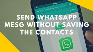 Send WhatsApp Message Without saving the contact [Without Any Apps] screenshot 4