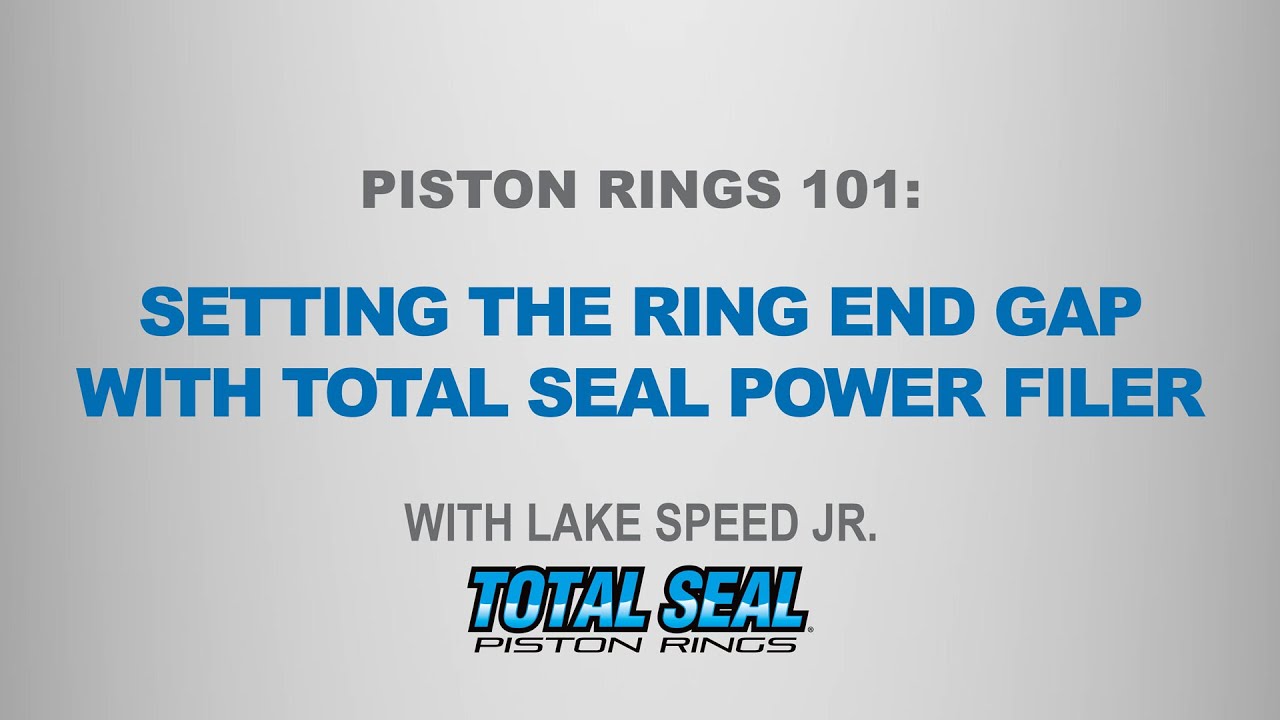 How To Properly Gap A Piston Ring - Setting End Gap With A Total Seal Power  Ring Filer 