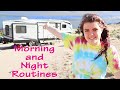 My Morning And Night Routine While Living In My Rv Trailer