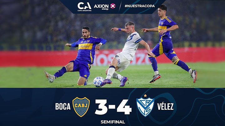 Semifinales: Boca 3 - Vélez 4