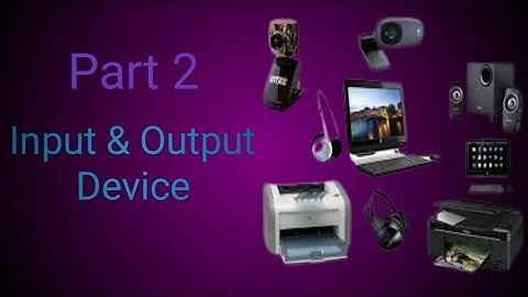 computer education part 2 input output device