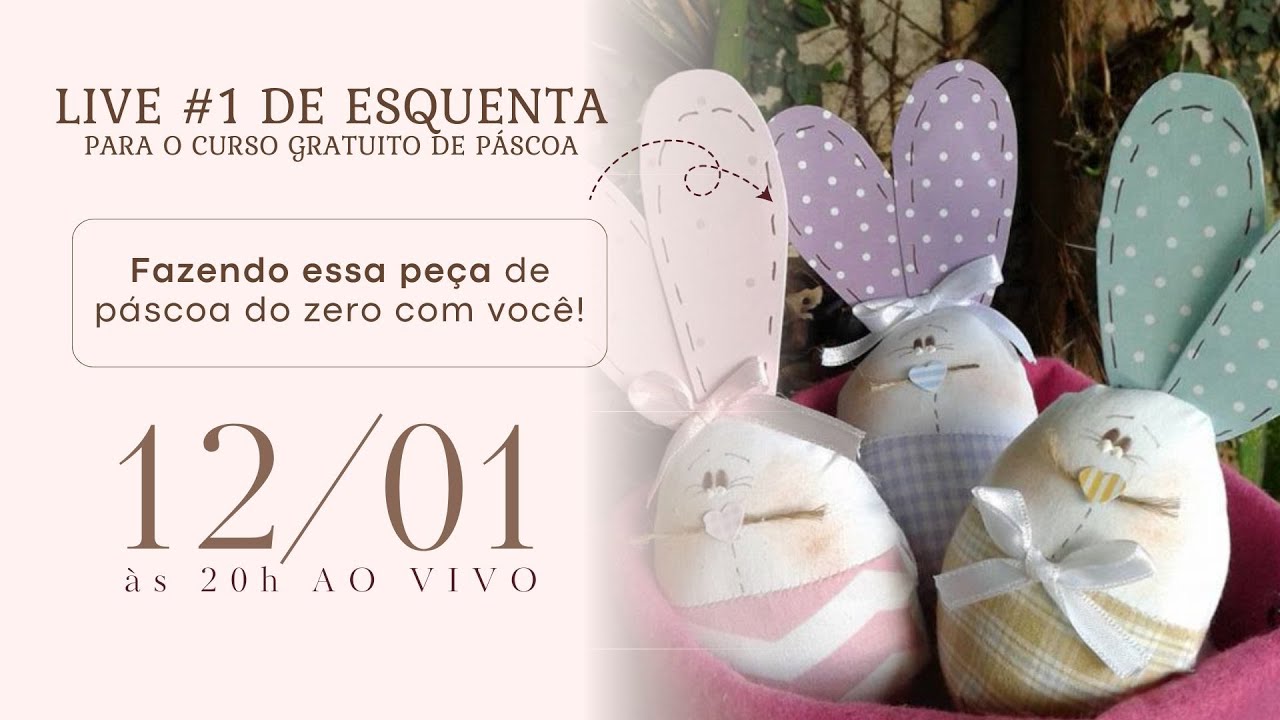 FAZENDO COELHO OVO CHEIROSO + MOLDE GRATUITO 🎁  | 1º LIVE DE ESQUENTA