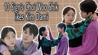 10 Sure Sign's Choi Woo Shik likes Kim Dami || #choiwoosik #kimdami #ourbelovedsummer