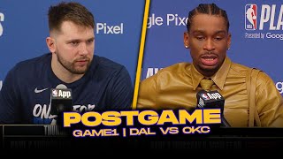 Mavs/thunder Postgame, Luka, Kyrie, SGA, Chet, Jalen Williams, Coaches Reactions | 2024 WCSF, GM1