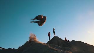 Insane Mini Tramp Drop Into Sand!