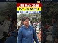 JEE Mains 2026 Exam Day Vibes 😬 | Real Student Reaction #shorts #jee #jee2026