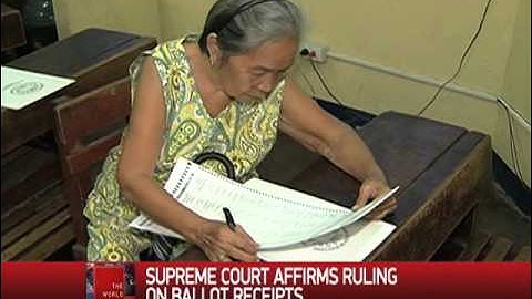 Supreme Court affirms ruling on ballot receipts