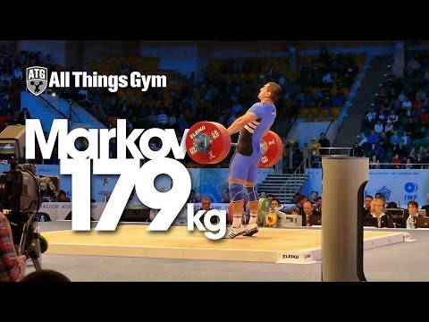 Ivan Markov 179kg Snatch Almaty 2014 World Championships