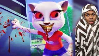 Testing The CREEPY TALKING ANGELA App for the First Time! screenshot 4