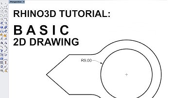 Rhino Tutorial: Basic 2D drawing & dimensioning