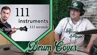 Famous 111 Instruments in 111 Seconds. A Drum Cover. Net Worth