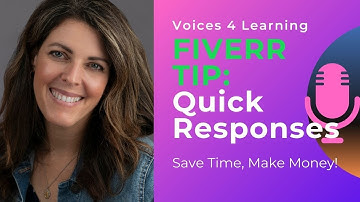 Fiverr Tip: Quick Responses