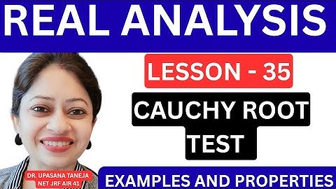 Cauchy Root Test for Convergence – Step-by-Step | Infinite Series | | BSc | MSc | NET | IIT JAM