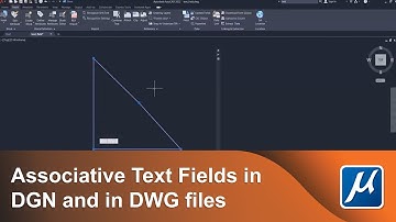 Associative Text Fields in DGN and in DWG files