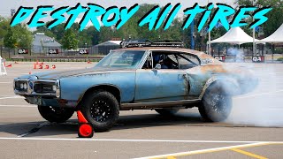 TOTALED Muscle Car VS Autocross After 35 Years Abandoned  Flooded LeMans Gambler Car