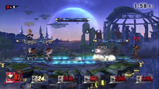 Super Smash Bros 4 Wii U - 16 KO's in Cruel Smash with Samus