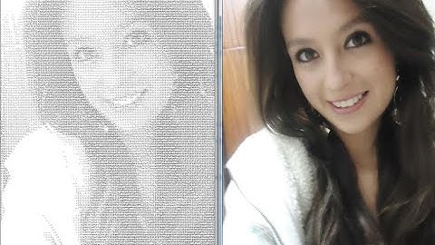 Convertir una foto a codigo ASCII