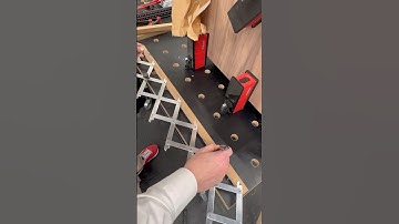 Arcade #building #Tips : using an ‘equal divider’ tool 📏  to evenly space out pilot holes 🕳️ 🙌🏻