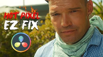 Easy Hot Pixel Fix in Davinci Resolve | Fixing Dead Pixels with Resolve