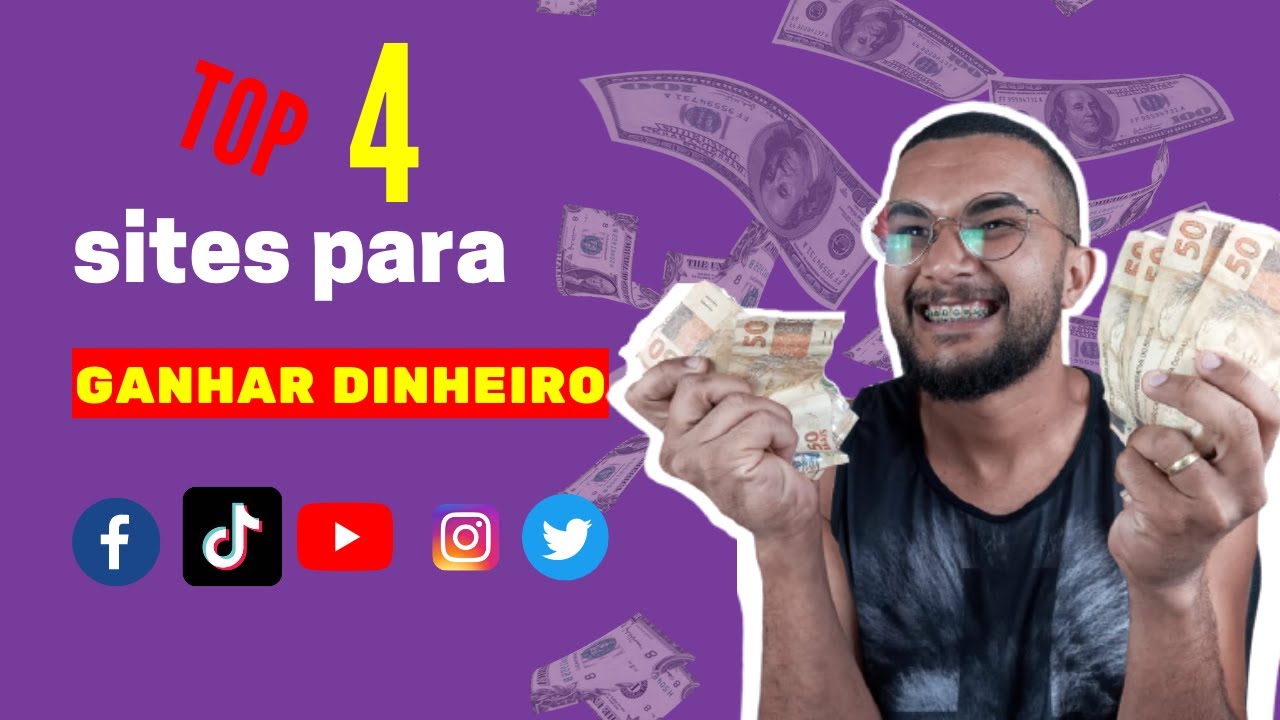 Top 4 sites para ganhar dinheiro na internet usando as redes sociais