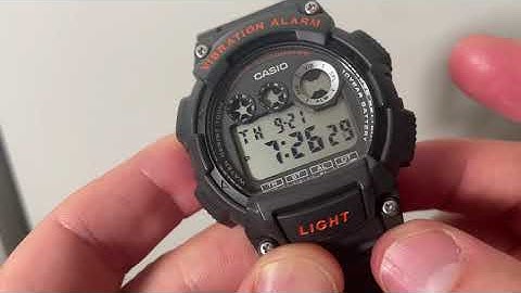 How To Turn On The Casio W-735H Vibration Alarm
