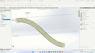 SolidWorks Surface Tutorial Swept Surface | Swept Surface SolidWorks