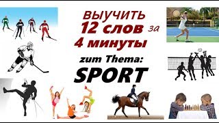 учить немецкие слова по теме Sport