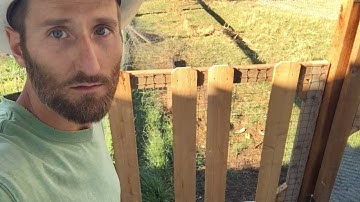 Building a fence gate from scrap pieces. Enjoy the timelapse and fast-motion build!
